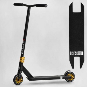 Самокат трюковый N-01801 "Best Scooter" (2) "HOP", HIC-система, ПЭГИ, алюминиевый диск и дека, колеса PU, d=120мм, ширина руля 58 см