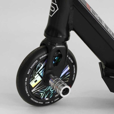 Самокат трюковий N-16180 "Best Scooter" (2) "HOP", HIC-система, ПЕГІ, алюмінієвий диск та дека, колеса PU, d=120мм, ширина керма 58 см