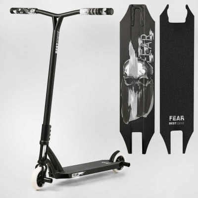 Самокат трюковий МТ-30377 Best Scooter (4) "FEAR", SCS-система, ПЕГІ, алюмінієвий диск та дека, колеса PU, d=115мм, ширина керма 58 см