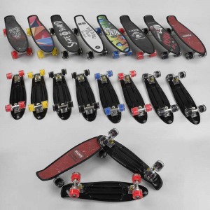 Скейт Пенни борд S-00635 (8) Best Board, 8 видов, светящиеся колеса PU, d=6см