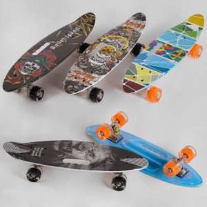 Скейт С 32040 (8) Best Board, деко з ручкою, 4 види, дошка = 60см, колеса PU СВІТЛЮЮТЬ, d = 6см