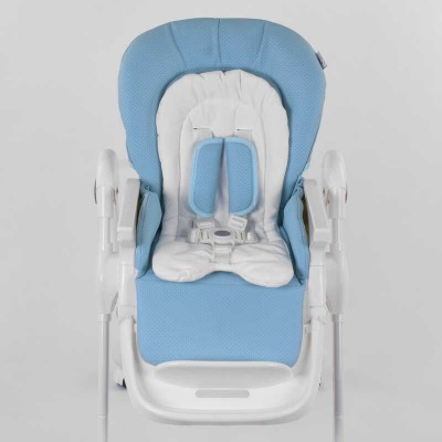 Стульчик для кормления Toti W-48406 (1) мягкий PU, мягкий вкладыш, 4 колеса, съемный столик, в коробке