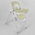 Стульчик для кормления Toti W-56077 (1) мягкий PU, мягкий вкладыш, 4 колеса, съемный столик, в коробке