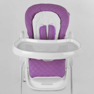 Стульчик для кормления Toti W-62005 (1) мягкий PU, мягкий вкладыш, 4 колеса, съемный столик, в коробке