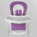 Стульчик для кормления Toti W-62005 (1) мягкий PU, мягкий вкладыш, 4 колеса, съемный столик, в коробке