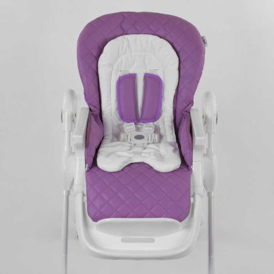 Стульчик для кормления Toti W-62005 (1) мягкий PU, мягкий вкладыш, 4 колеса, съемный столик, в коробке