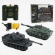 Танкова битва на радіокеруванні 99823 (8/2) 2 танки, акумулятори 4.8 V, пульти 2.4 GMHz, звуки, підсвічування, гумові гусениці, рухома вежа, в коробці