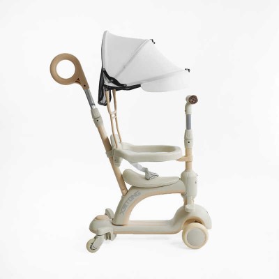 Самокат 5в1 "Skyper" BG-60215 (4) колеса PU 125х35мм зі світлом, УКРАЇНСЬКЕ ОЗВУЧУВАННЯ та підсвічування платформи, с ДОП. КОЛЕСАМИ, захисний бампер