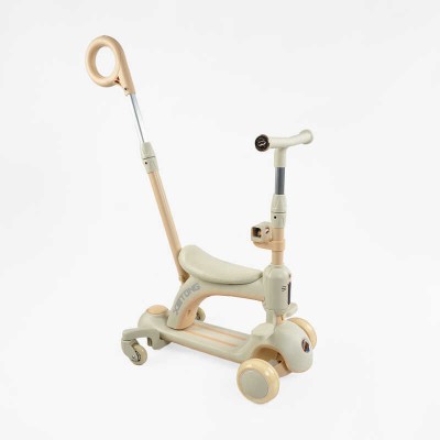 Самокат 5в1 "Skyper" BG-60215 (4) колеса PU 125х35мм зі світлом, УКРАЇНСЬКЕ ОЗВУЧУВАННЯ та підсвічування платформи, с ДОП. КОЛЕСАМИ, захисний бампер