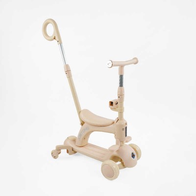 Самокат 5в1 "Skyper" BG-70348 (4) колеса PU 125х35мм зі світлом, УКРАЇНСЬКЕ ОЗВУЧУВАННЯ та підсвічування платформи, с ДОП. КОЛЕСАМИ, захисний бампер