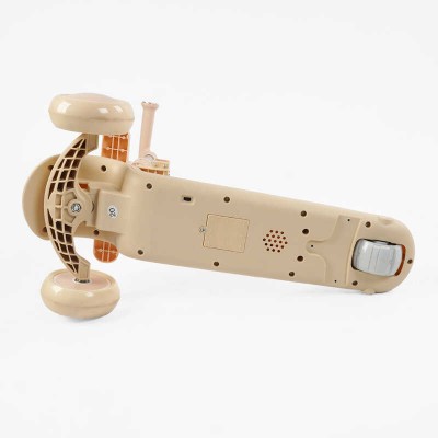 Самокат 5в1 "Skyper" BG-70348 (4) колеса PU 125х35мм зі світлом, УКРАЇНСЬКЕ ОЗВУЧУВАННЯ та підсвічування платформи, с ДОП. КОЛЕСАМИ, захисний бампер