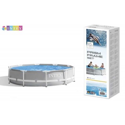 Intex Басейн каркасний 26700 NP (1) розмір:305x76см, Prism Frame Pool, об`єм води:4485л, у коробці