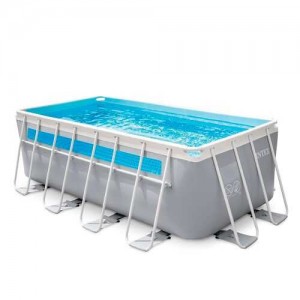 Intex Басейн каркасний 26770 (1) 400 x 200 x 122 см, Об’єм: 8418л, 220-240V, фільтр-насос (2006л/г), драбина, тент, підстилка, в кор-ці
