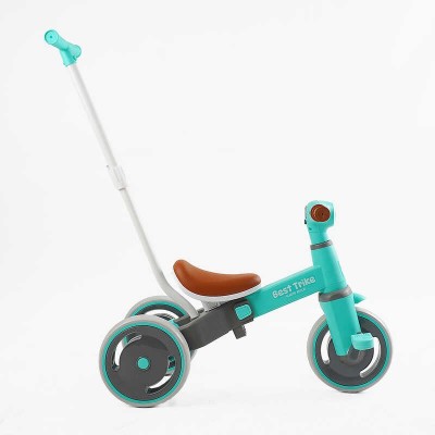 Велосипед 3-х кол. Best Trike LB-10360 (1) матеріал рами нейлон, колеса передні 10``, задні 8``, батьківська ручка, в коробці Велосипед 3-х кол. Best Trike LB-10360 (1) матеріал рами нейлон, колеса передні 10``, задні 8``, батьківська ручка, в коробці