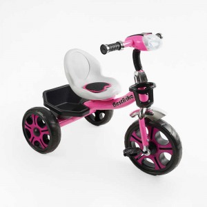 Велосипед 3-х колісний BS-22603 "Best Trike" (1) колеса EVA переднє 12’’, заднє 10’’, сталева рама, фара з музикою та світлом, кошик, в коробці