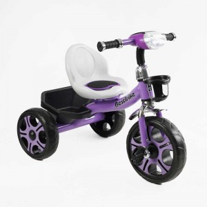 Велосипед 3-х колісний BS-27102 "Best Trike" (1) колеса EVA переднє 12’’, заднє 10’’, сталева рама, фара з музикою та світлом, кошик, в коробці