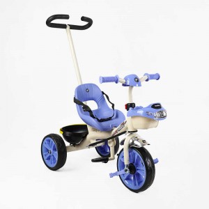 Велосипед 3-х колісний BS-70362 "Best Trike" (1) колеса EVA переднє 10’’, заднє 8’’, сталева рама, УКР. ОЗВУЧУВАННЯ, батьківська ручка, в коробці