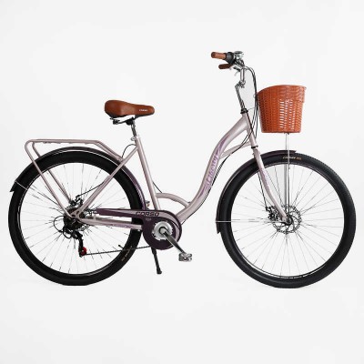 Велосипед міський Corso «Liberty» 28’’ дюймів LR-28833 (1) + КОШИK, сталева рама 20``, Shimano 7 швидкостей, корзина, багажник Велосипед міський Corso «Liberty» 28’’ дюймів LR-28833 (1) + КОШИK, сталева рама 20``, Shimano 7 швидкостей, корзина, багажник