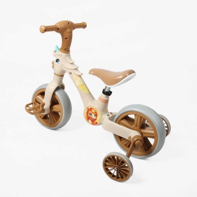 Велосипед-трансформер Best Trike JM-0102-8 (1) колеса 10’’, музика та підсвічування, з’ємні педалі, з’ємні допоміжні бокові колеса, в коробці