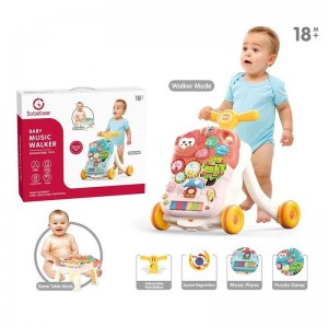 Каталка YL 623 Штрих=50135 (12) пісні англійською, звуки, мелодії, піаніно, пальчикові ігри, сортер, в коробці