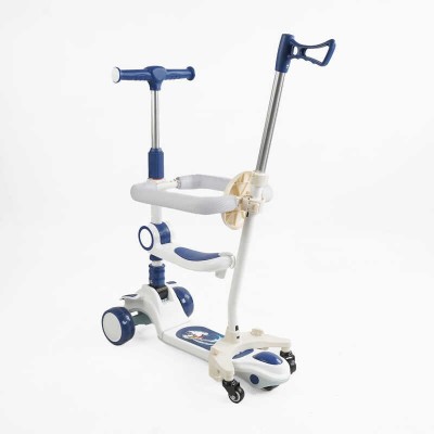 Самокат 5в1 "Skyper" GH-51784 (4) колеса PU125х40мм зі світлом, укр озвучування та підсвічування платформи,с ДОП. КОЛЕСАМИ, захисний бампер, в коробці