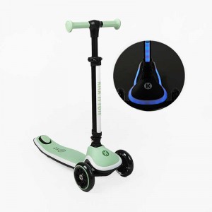 Самокат триколісний "Kick`n`roll" X2P-002 (4) колеса PU 125х35мм зі світлом, підсвічування керма та платформи, кермо складне, в коробці