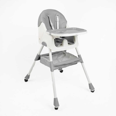 Стільчик для годування TL-51609 (1) сталева конструкція, матеріал тканини PU, знімний столик, опускна спинка, 4 колеса, в коробці Стільчик для годування TL-51609 (1) сталева конструкція, матеріал тканини PU, знімний столик, опускна спинка, 4 колеса, в коробці