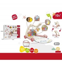 Ходунки 368-65 R (8) 3в1, килимок, музична панель, музика, регулювання гучності, підсвічування, 5 підвісок, в коробці Ходунки 368-65 R (8) 3в1, килимок, музична панель, музика, регулювання гучності, підсвічування, 5 підвісок, в коробці