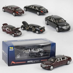 Машина металева EL 3619 (36) "Авто Експерт Преміум", 2 кольори, 1:24, світло, звук, інерція, відчиняються двері, багажник, капот, в коробці