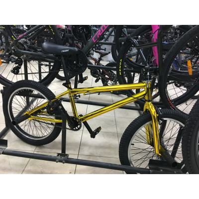 Трюковий дитячий велосипед беймікс 20 дюймів Crosser BMX 20" GOLD Трюковий дитячий велосипед беймікс 20 дюймів Crosser BMX 20" GOLD