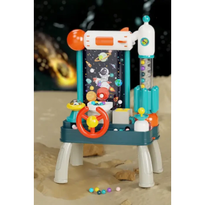 Автотренажер дитячий з кермом "Космос" (музика та світло на батарейках, рухомі деталі) ZZ1439B