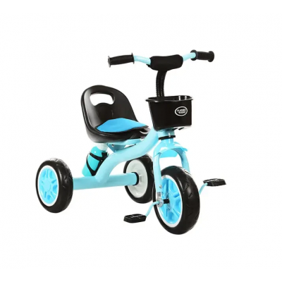 Трехколесный детский велосипед с педалями голубой Turbo Trike (M 3197-4)