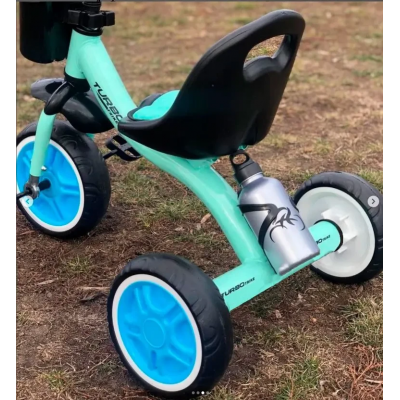 Трехколесный детский велосипед с педалями голубой Turbo Trike (M 3197-4)