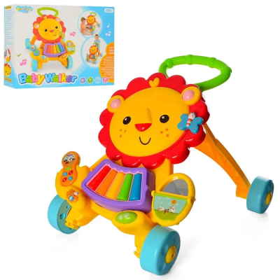 Детские каталка-ходунки-толкатель с игровым центром (869-52)