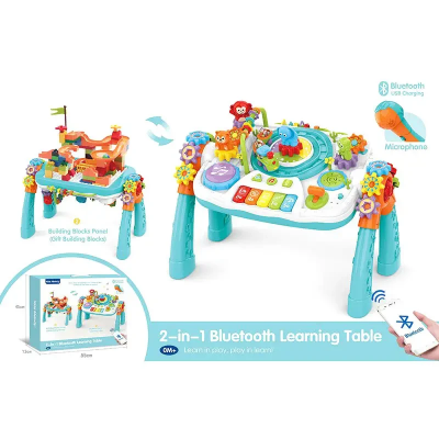 Дитячий розвиваючий музичний ігровий центр з конструктором та піаніно (9930)