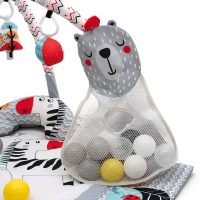 Дитячий килимок-манеж для малюка з кульками El Camino (ME 1171 Gray)