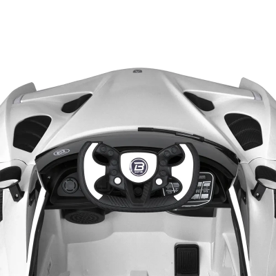 Электромобиль детский одноместный спорткар 4 мотора 45W аккумулятор 12V10AH белый (M 5813EBLR-1)