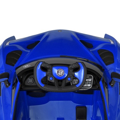 Электромобиль детский одноместный спорткар 4 мотора 45W аккумулятор 12V10AH синий (M 5813EBLR-4)