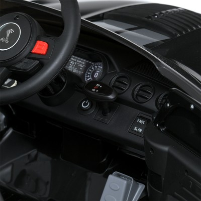 Электромобиль детский одноместный машина Форд Мустанг 2 мотора 35W аккумулятор 12V7AH черный (M 5778EBLR-2)