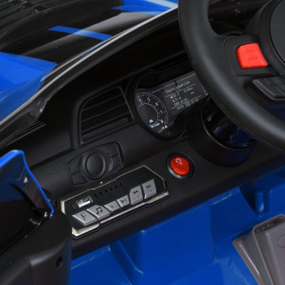 Электромобиль детский одноместный машина Форд Мустанг 2 мотора 35W аккумулятор 12V7AH синий (M 5778EBLR-4)