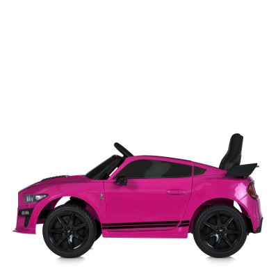 Электромобиль детский одноместный машина Форд Мустанг 2 мотора 35W аккумулятор 12V7AH розовый (M 5778EBLR-8)