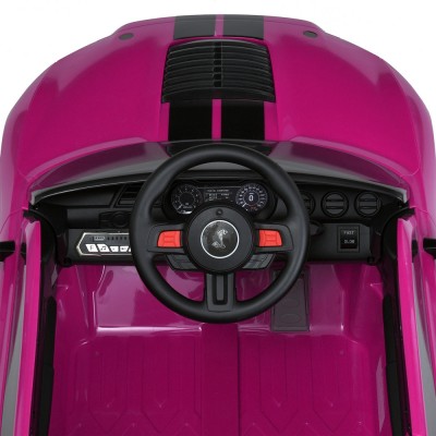 Электромобиль детский одноместный машина Форд Мустанг 2 мотора 35W аккумулятор 12V7AH розовый (M 5778EBLR-8)