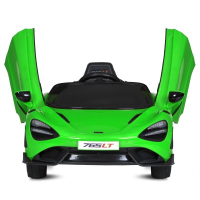 Электромобиль детский одноместный спорткар McLaren 4 мотора 25W аккумулятор 12V9AH зеленый (M 5726EBLR-5)