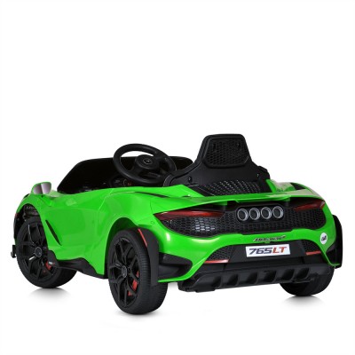 Электромобиль детский одноместный спорткар McLaren 4 мотора 25W аккумулятор 12V9AH зеленый (M 5726EBLR-5)