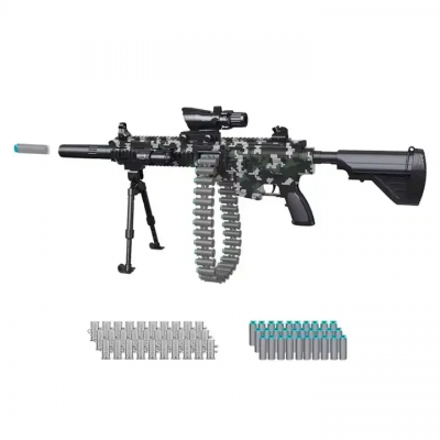 Автомат дитячий іграшковий М416 (30 м'яких куль-присосок, підсвічування, лазерний приціл, акумулятор) M626-1