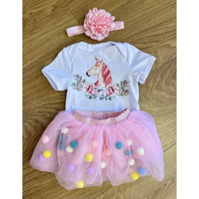 Кукольная одежда для куклы высотой 55-60 см (бодик и юбочка) Reborn Baby Doll (Cloth 3)