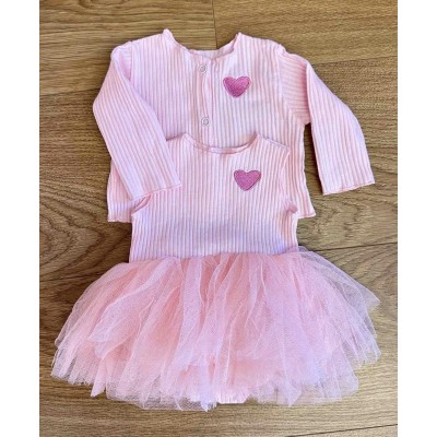 Кукольная одежда для куклы высотой 55-60 см (кофточка и платье) Reborn Baby Doll (Cloth 4)