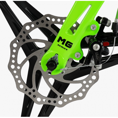 Велосипед дитячий двоколісний 18 дюймів магнієвий диски литі зелений Corso «REVOLT» (MG-18092)