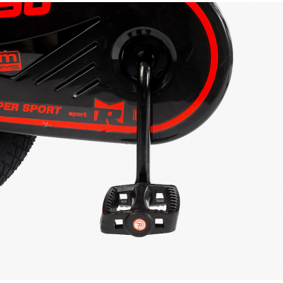 Велосипед дитячий двоколісний 18 дюймів магнієвий литі диски чорно-червоний Corso «REVOLT» (MG-18747)