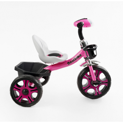 Дитячий велосипед на педалях (фара світло музика) Best Trike (BS-22603)